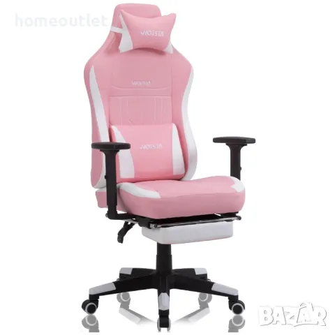 ПРОМОЦИЯ Ергономичен геймърски стол WOTSTA HH-311-PINK WHITE