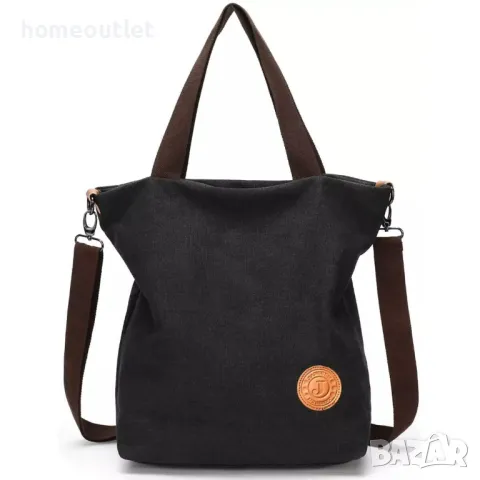 ПРОМОЦИЯ Дамска текстилна чанта в черно