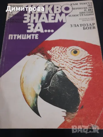 Стара книга Какво знаем за птиците →
		Обява 50428294