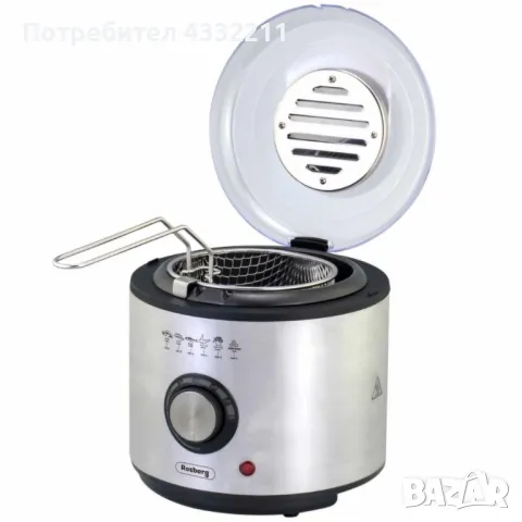 Фритюрник Rosberg, 950W, 1л., фиксиран съд, S/S →
		Обява 50275365 Фритюрник Rosberg, 950W, 1л., фиксиран съд, S/S →
		Обява 50275365