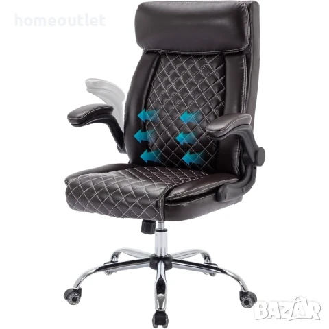 ПРОМОЦИЯ Ергономичен офис стол с ретро дизайн WOTSTA BHEU-937-BROWN