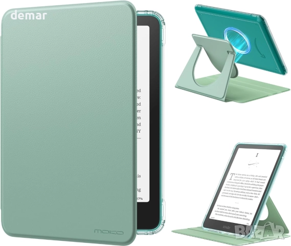 Въртящ се на 360° калъф MoKo за 7" Kindle Paperwhite 12-то поколение 2024 и Kindle Colorsoft 2024/25