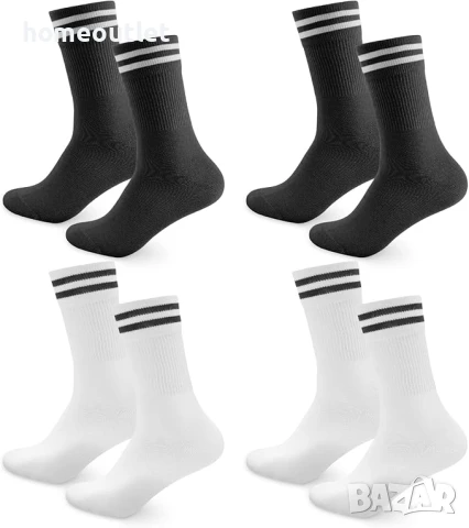 Унисекс чорапи от висококачествен пениран памук, к-кт от 4 бр. HEIBEI-M-WZ304-4-SM