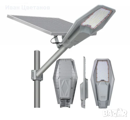 Соларна улична лампа с дистанционно управление – 200/300W, 6400K →
		Обява 50886383