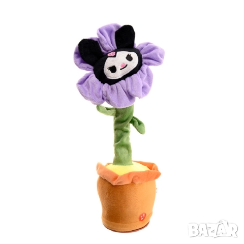 Музикално и танцуващо плюшено цвете с лице