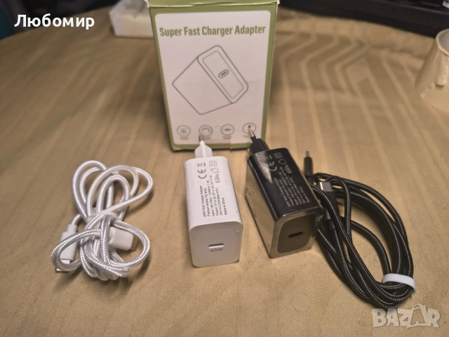 Захранване за ел. мрежа за устройства с USB-C • PD (Power Delivery) технология за бързо зареждане
                
                гр. Пловдив, Асеновградско шосе
                днес
                                    40 лв 
                    20,45 € Захранване за ел. мрежа за устройства с USB-C • PD (Power Delivery) технология за бързо зареждане
                
                гр. Пловдив, Асеновградско шосе
                днес
                                    40 лв 
                    20,45 €