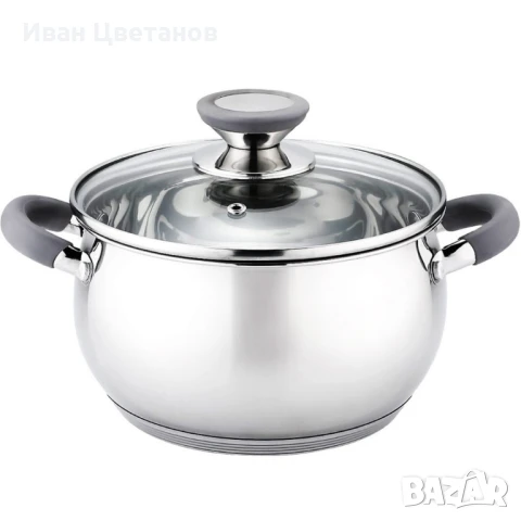 Тенджера Voltz, различна съвместимост, Сиви дръжки, Неръждаема стомана →
		Обява 50552168