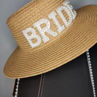 Дамска лятна шапка със синджир. Bride , снимка 3 - Шапки - 45355152