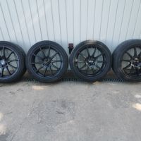 Зимни гуми Michelin 225/40/R18 с джанти RTX 5x112, снимка 1 - Гуми и джанти - 45889932