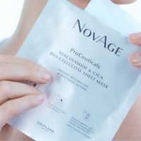 Лист маска от биоцелулоза с ниацинамид и центела NovAge ProCeuticals (012), снимка 4 - Козметика за лице - 45415728