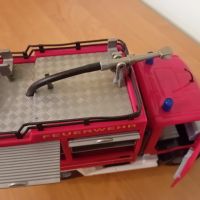 Винтидж играчка немска пожарна, снимка 5 - Коли, камиони, мотори, писти - 45434582