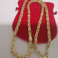 Златен синджир кралска плетка , снимка 8 - Колиета, медальони, синджири - 45619926