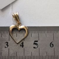 Златна висулка(сърце) 1.38гр., снимка 2 - Колиета, медальони, синджири - 45207788