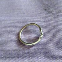 Пръстенче сребърно детско или за тънък пръст кутре фи15мм проба С 925, снимка 1 - Пръстени - 45719019