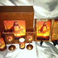 Подарък за Кръстници- Книга икона /+ снимка/ и поздрав по избор, снимка 9 - Подаръци за кръщене - 41468150