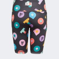 Къси панталони ADIDAS x Lego Dots Short Tights Black/Multicolor, снимка 2 - Детски панталони и дънки - 45750077
