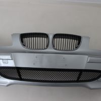 Предна броня BMW E87 Serie 1 (2004-2007г.) 51117151823 с отвори за пръскалки, снимка 3 - Части - 45948814