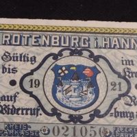 Банкнота НОТГЕЛД 25 марки 1921г. Германия перфектно състояние за КОЛЕКЦИОНЕРИ 45071, снимка 6 - Нумизматика и бонистика - 45571527