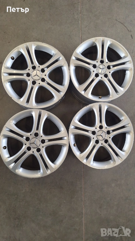 ОРИГИНАЛНИ АЛУМИНИЕВИ ДЖАНТИ МЕРЦЕДЕС В КЛАСА -5x112х66.6-17цола, снимка 1