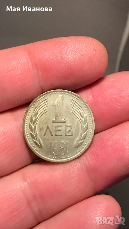 1 лев 1981 година, снимка 1