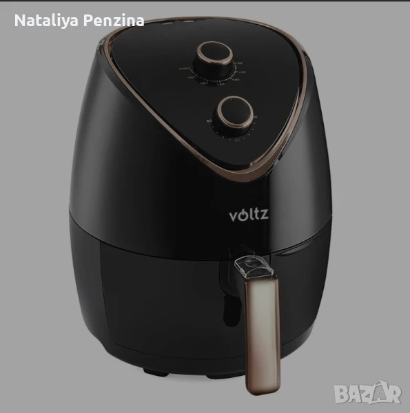 Фритюрник с горещ въздух Voltz V51980I, 1400W, 4.5 l, 80-200 C, Таймер, снимка 1