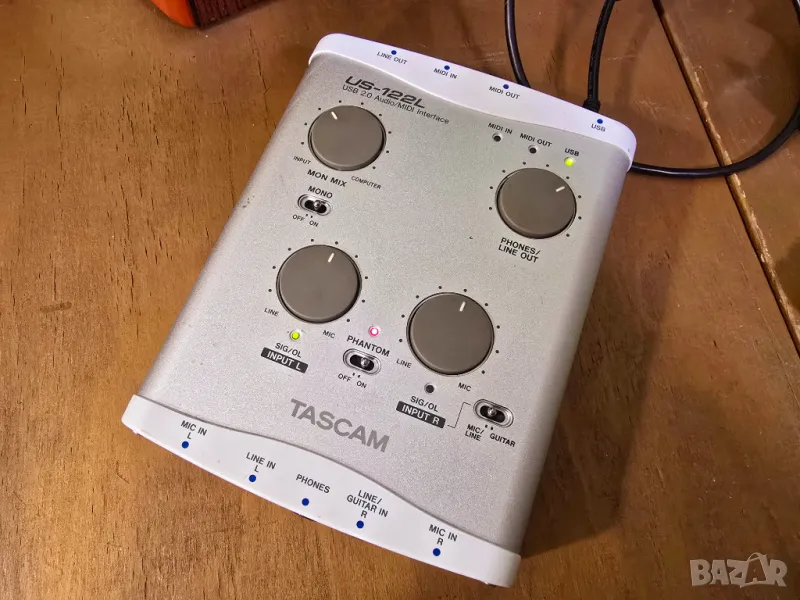 Tascam US-122L USB Interface Midi, снимка 1