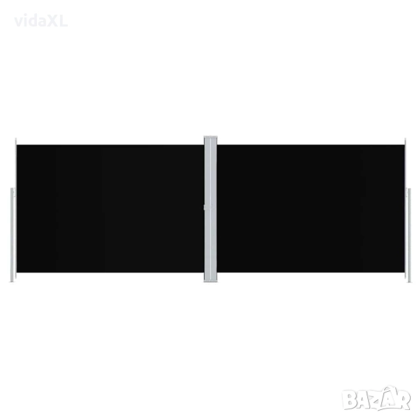 vidaXL Прибираща се странична тента, черна, 220x600 см(SKU:318012), снимка 1