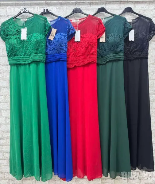 Дълъг модел официални рокли от шифон, снимка 1