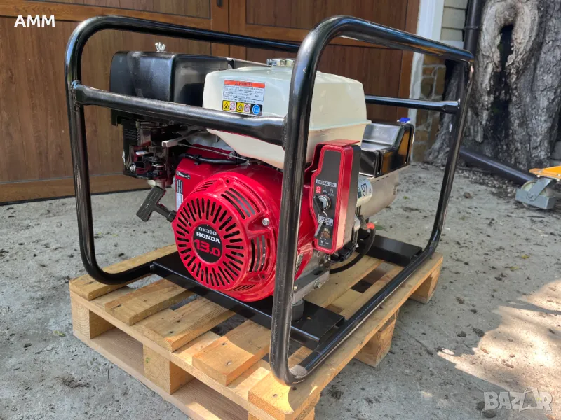 Бензонов монофазен генератор / агрегат HONDA 6 Kw., снимка 1