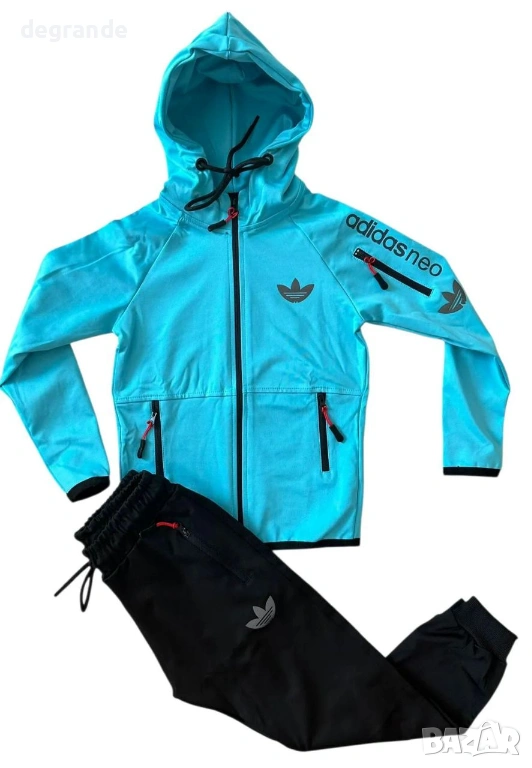 Спортен Комплект за Момче Adidas  Тюркуаз  12-18 м.   5 г , снимка 1