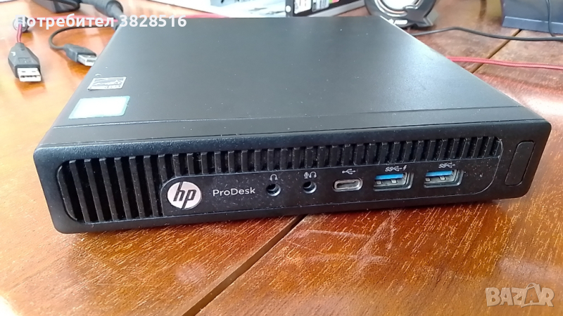 HP prodesk 600 G2 mini, i3 6100T, 8gb ram, ssd 256 hdd 500gb, wifi bt, снимка 1