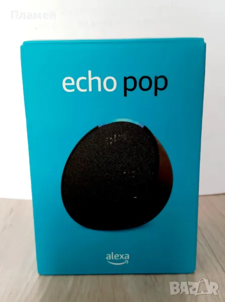 Смарт колонка Amazon Echo Pop, Alexa, W-Fi, Bluetooth, Черен, снимка 1