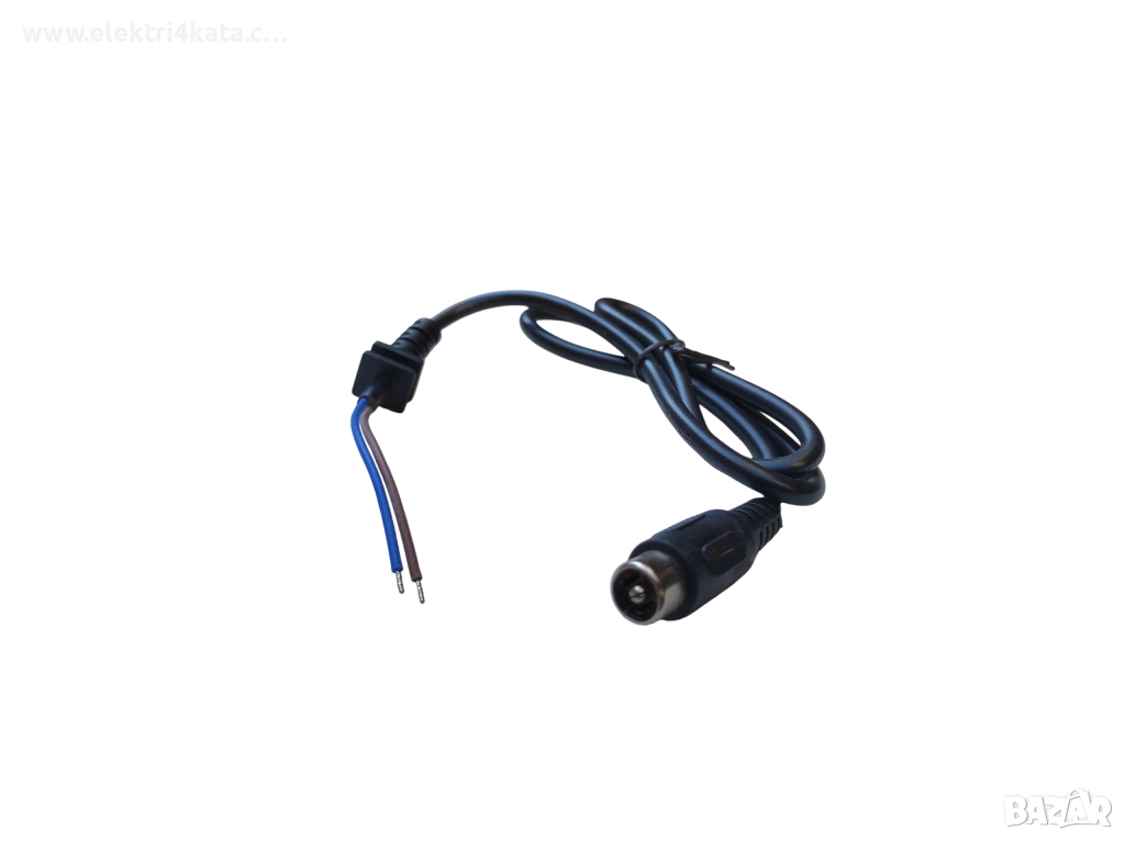 Кабел с конектор за зарядно устройство (RCA 10mm), снимка 1