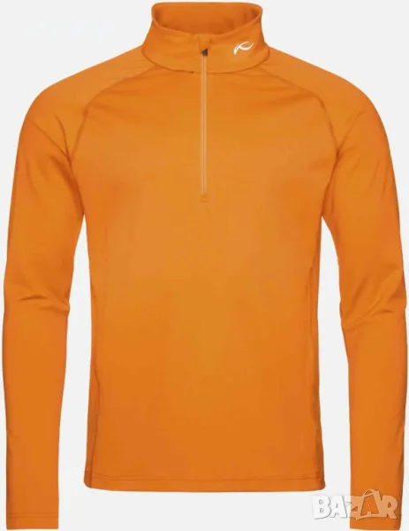 Kjus Men Second Skin Halfzip orange - страхотна мъжка блуза С КАТО НОВА, снимка 1