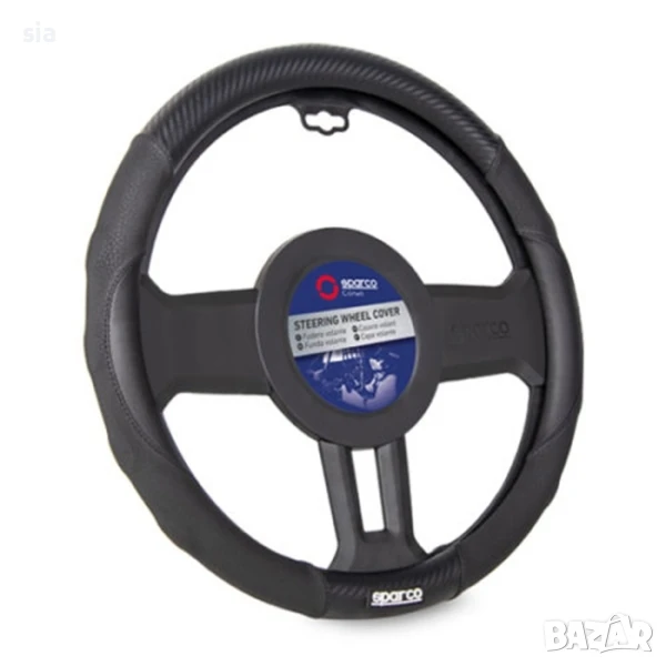 Калъф за волан SPARCO, еко кожа, Универсален, снимка 1