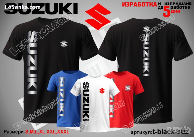 Suzuki тениска t-black-suz, снимка 1