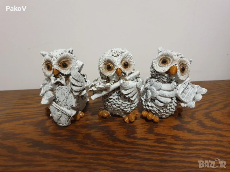 Статуетки "Сови музиканти", снимка 1