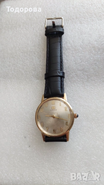 Мъжки златен часовник Тисот(Tisot) злато 375/в 14карата 8,35 грама-1110 лв злато, снимка 1