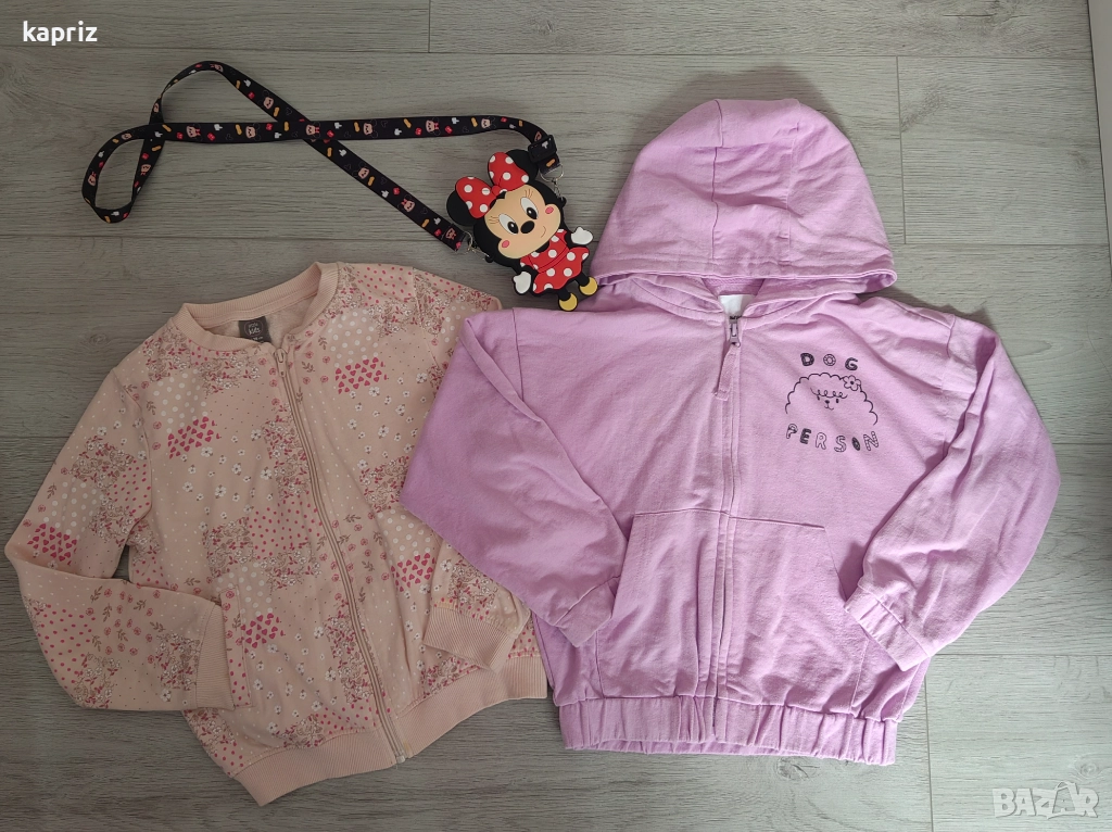 Детски анораци и подарък чантичка , размер 128 , цена 15 лв общо, снимка 1