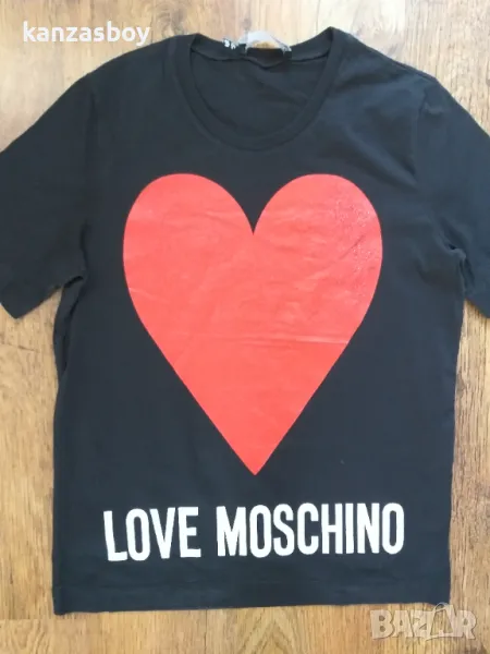 Love Moschino Heart Logo Printed T Shirt – дамска тениска р-р L, снимка 1