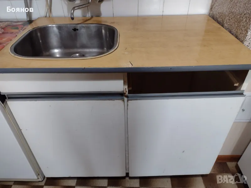Кухненска мивка с шкаф, снимка 1