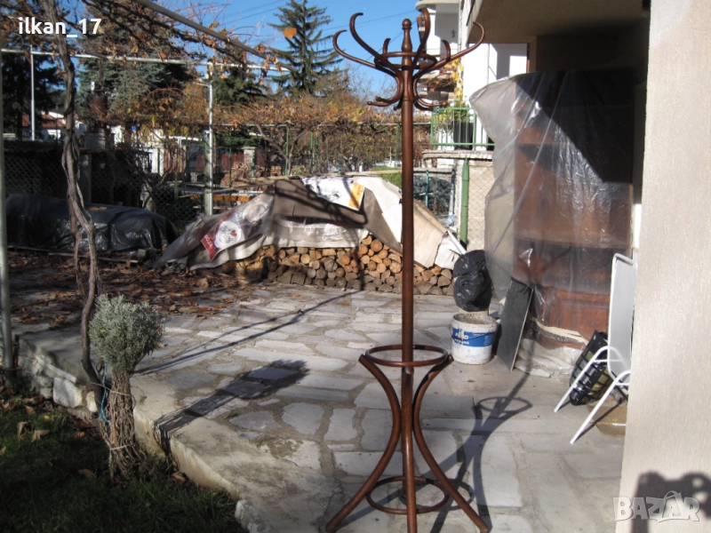 Виенска закачалка Дървена Ретро Варен Бук в добро състояние, снимка 1