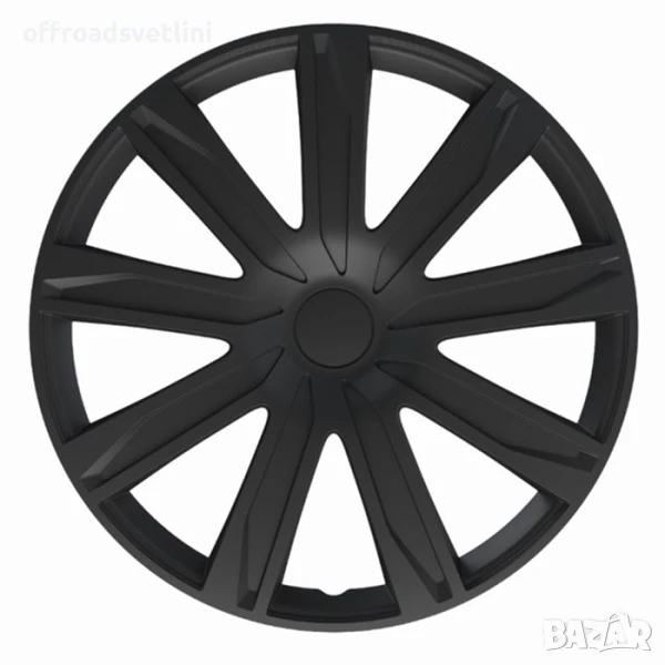 Комплект 4 броя Тасове за джанти 15'' Versaco REIZ черни, снимка 1