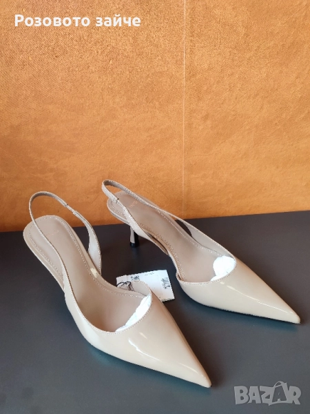 Oбувки на ток Mango, снимка 1