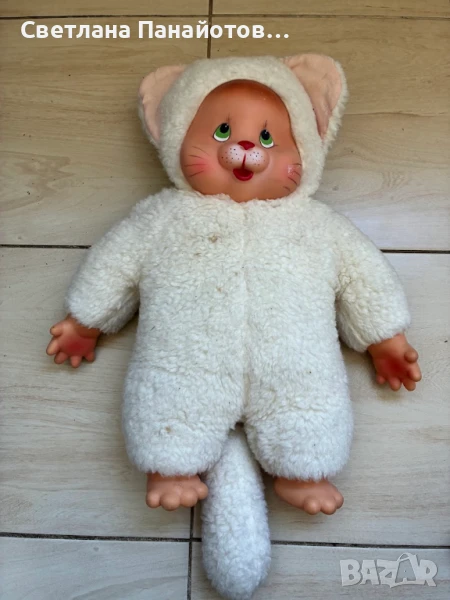 Стара плюшена котка, снимка 1