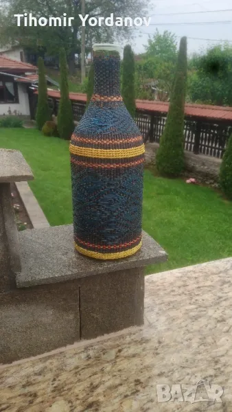Плетена бутилка., снимка 1
