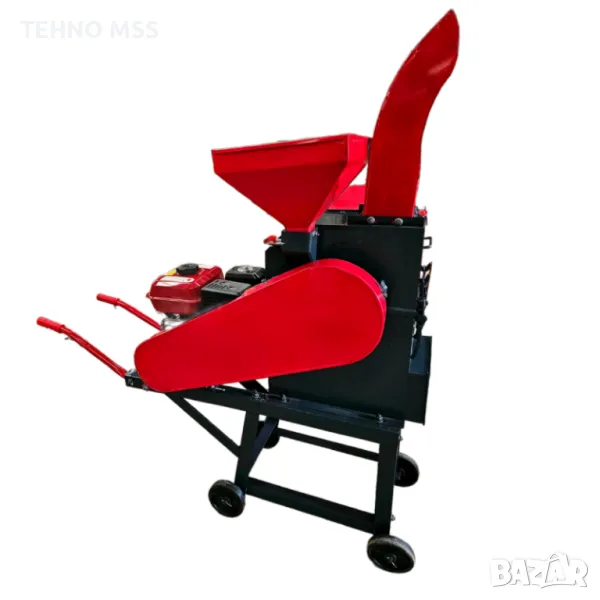 Дробилка за фураж, Фуражомелка с бензинов двигател, 7,5 к.с. (сено, люцерна, пшеница, овес и др.), снимка 1