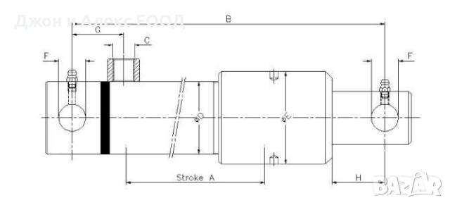 Немски еднодействащи плунжерни хидравлични цилиндри KRAMP (Серия EPL-ST), снимка 3 - Селскостопанска техника - 53942691