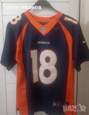 Оригинален екип на Denver Broncos(NFL) - Peyton Manning, снимка 1 - Други спортове - 47007333