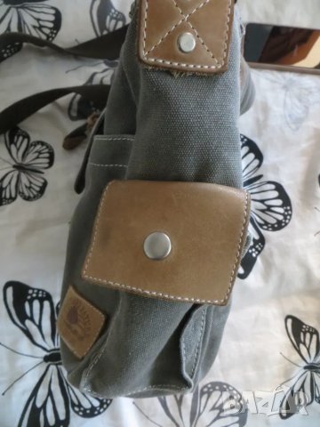 Спортна чанта комбинация от брезент и кожа, снимка 4 - Чанти - 50258341